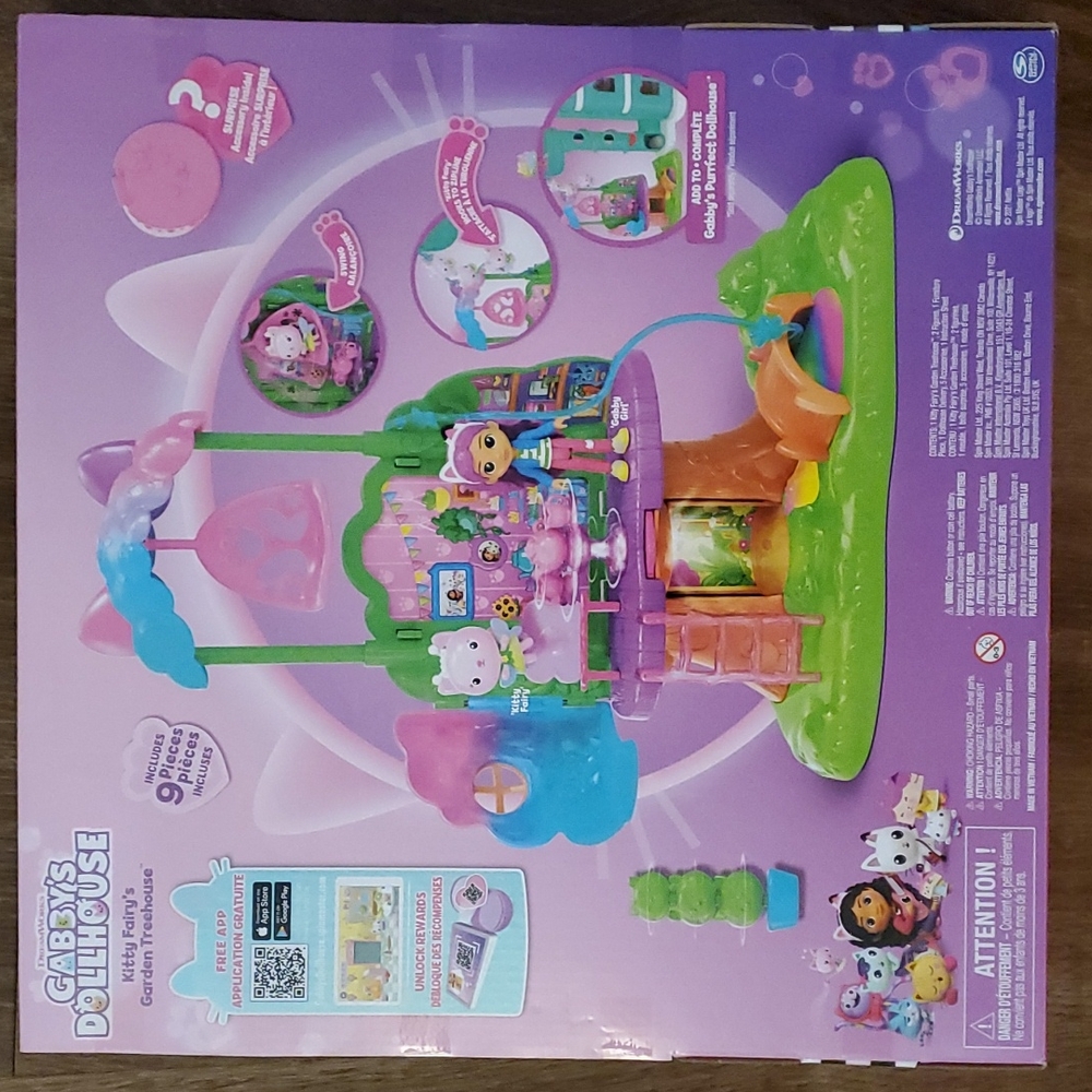 Gabby's Dollhouse Kitty Fairy's Garden Treehouse.  Never opened. - Picture 2 of 8